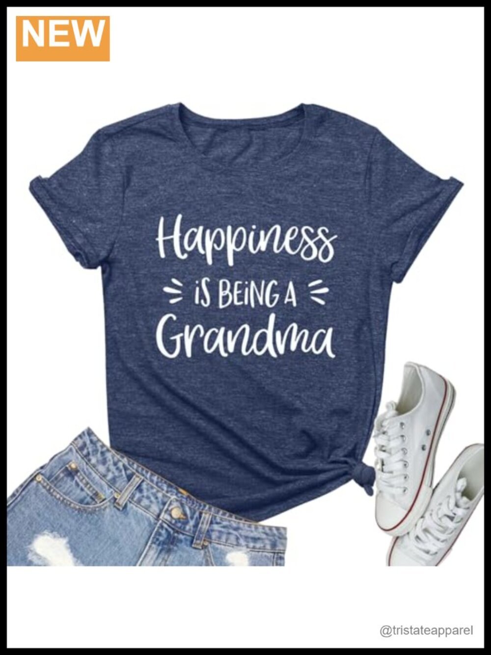 Soft Stretchy Cotton Graphic Tee Casual T-Shirt